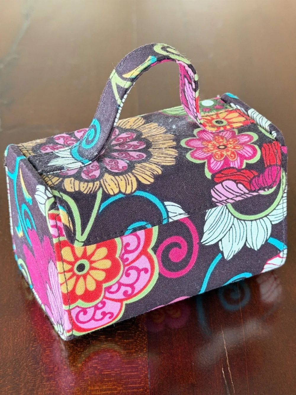 Vera Bradley Small Storage Jewelry Hard Sided Travel Case
